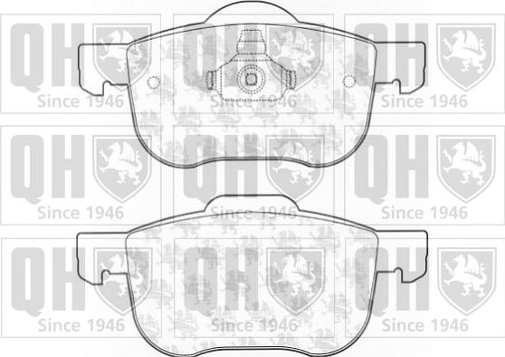 Quinton Hazell BP1103 - Kit de plaquettes de frein, frein à disque cwaw.fr