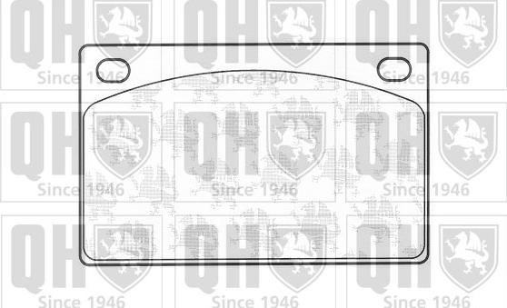 Quinton Hazell BP110 - Kit de plaquettes de frein, frein à disque cwaw.fr