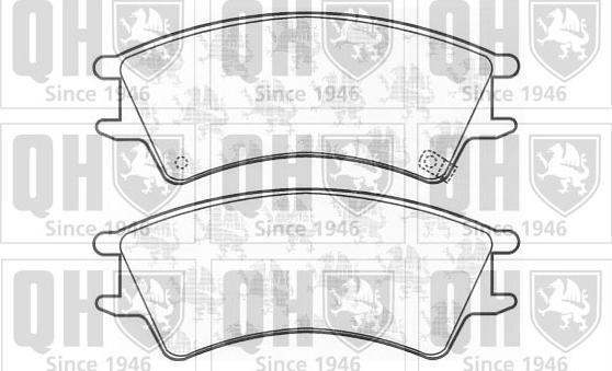 Quinton Hazell BP1115 - Kit de plaquettes de frein, frein à disque cwaw.fr