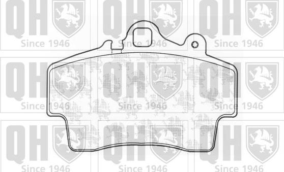 Quinton Hazell BP1189 - Kit de plaquettes de frein, frein à disque cwaw.fr