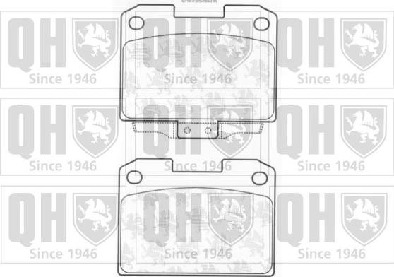 Quinton Hazell BP1186 - Kit de plaquettes de frein, frein à disque cwaw.fr