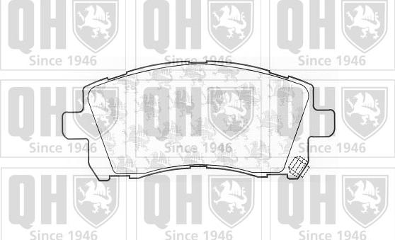 Quinton Hazell BP1180 - Kit de plaquettes de frein, frein à disque cwaw.fr