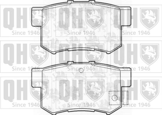 Quinton Hazell BP1181 - Kit de plaquettes de frein, frein à disque cwaw.fr