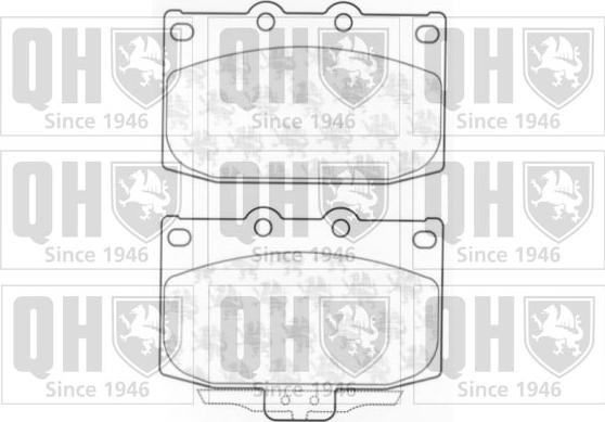 Quinton Hazell BP1188 - Kit de plaquettes de frein, frein à disque cwaw.fr