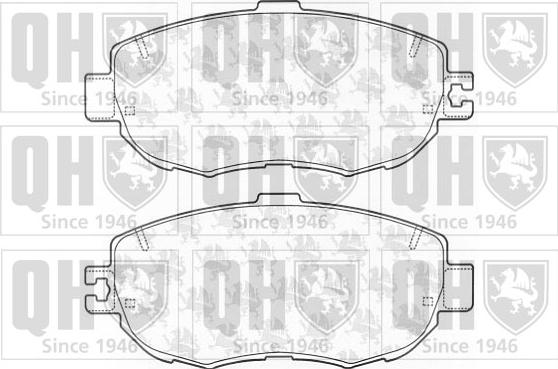 Quinton Hazell BP1170 - Kit de plaquettes de frein, frein à disque cwaw.fr
