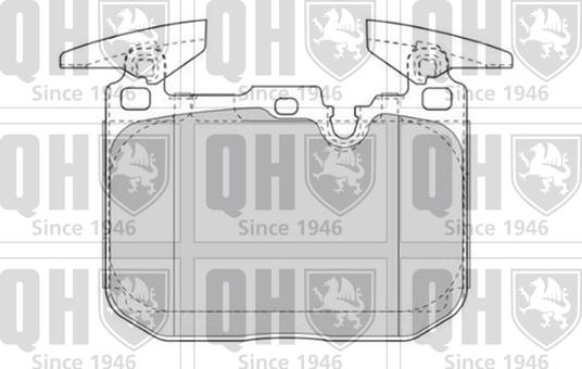 Quinton Hazell BP1835 - Kit de plaquettes de frein, frein à disque cwaw.fr