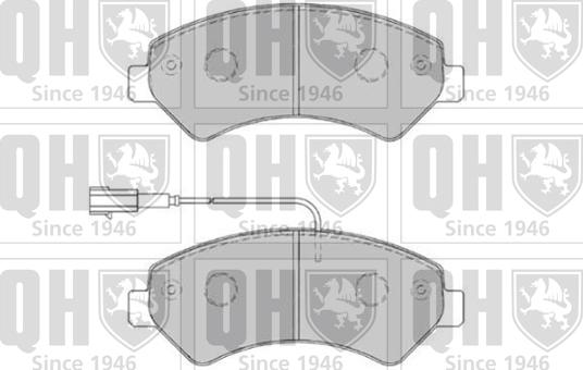 Quinton Hazell BP1829 - Kit de plaquettes de frein, frein à disque cwaw.fr