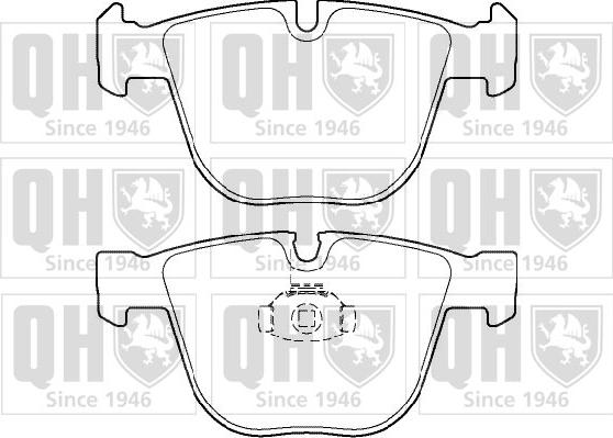 Quinton Hazell BP1399 - Kit de plaquettes de frein, frein à disque cwaw.fr