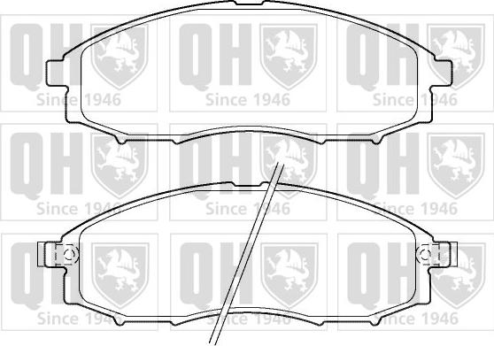 Quinton Hazell BP1390 - Kit de plaquettes de frein, frein à disque cwaw.fr