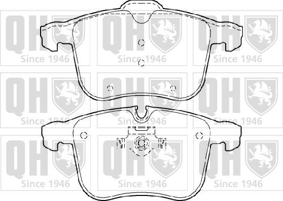 Quinton Hazell BP1392 - Kit de plaquettes de frein, frein à disque cwaw.fr