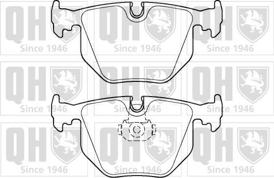 Quinton Hazell BP1357 - Kit de plaquettes de frein, frein à disque cwaw.fr