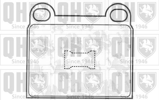 Quinton Hazell BP135 - Kit de plaquettes de frein, frein à disque cwaw.fr