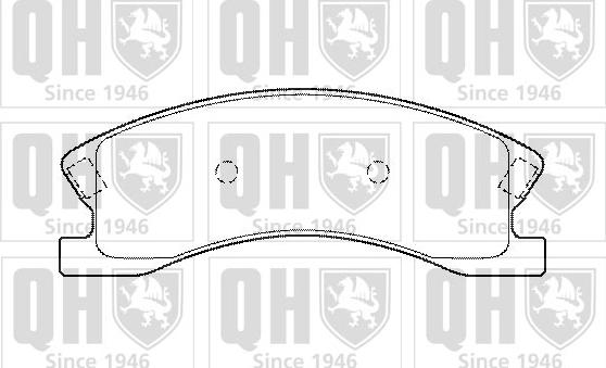 Quinton Hazell BP1369 - Kit de plaquettes de frein, frein à disque cwaw.fr