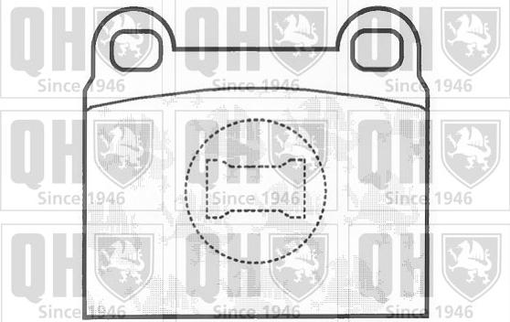 Quinton Hazell BP136 - Kit de plaquettes de frein, frein à disque cwaw.fr