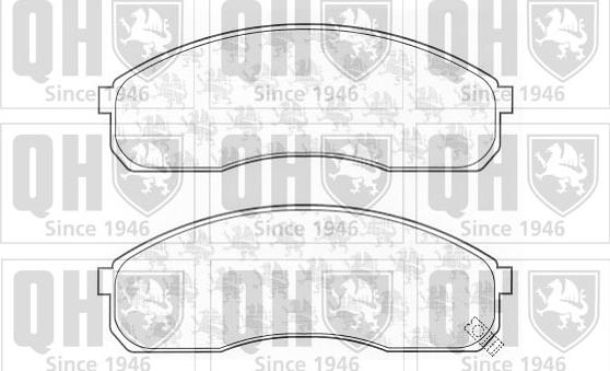 Quinton Hazell BP1306 - Kit de plaquettes de frein, frein à disque cwaw.fr
