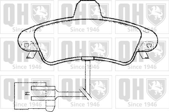 Quinton Hazell BP1308 - Kit de plaquettes de frein, frein à disque cwaw.fr