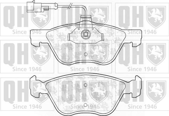 Quinton Hazell BP1303 - Kit de plaquettes de frein, frein à disque cwaw.fr