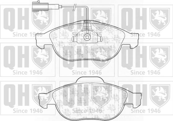 Quinton Hazell BP1302 - Kit de plaquettes de frein, frein à disque cwaw.fr