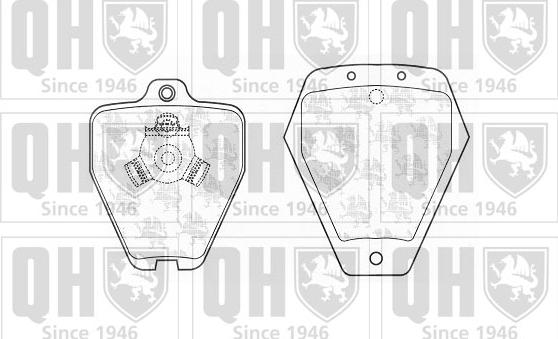 Quinton Hazell BP1307 - Kit de plaquettes de frein, frein à disque cwaw.fr