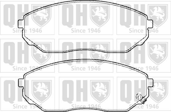 Quinton Hazell BP1389 - Kit de plaquettes de frein, frein à disque cwaw.fr