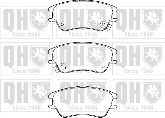 Quinton Hazell BP1384 - Kit de plaquettes de frein, frein à disque cwaw.fr