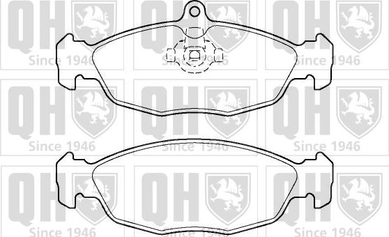 Quinton Hazell BP1385 - Kit de plaquettes de frein, frein à disque cwaw.fr