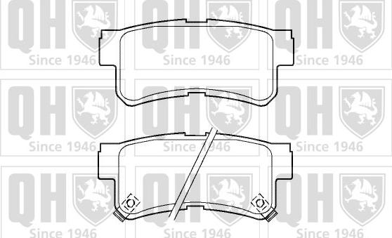 Quinton Hazell BP1387 - Kit de plaquettes de frein, frein à disque cwaw.fr