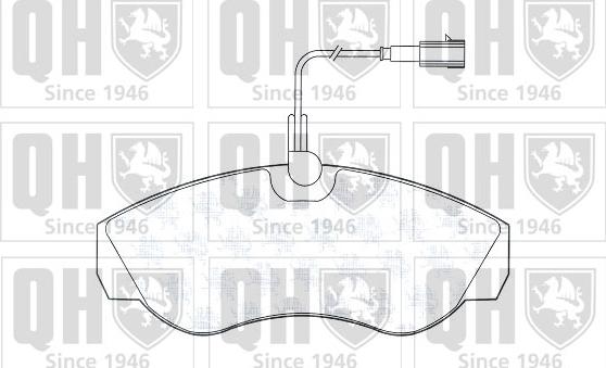 Quinton Hazell BP1330 - Kit de plaquettes de frein, frein à disque cwaw.fr