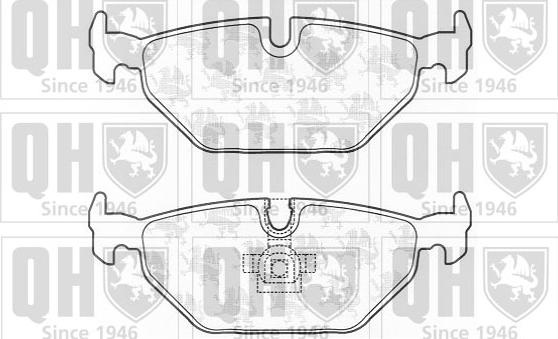 Quinton Hazell BP1338 - Kit de plaquettes de frein, frein à disque cwaw.fr