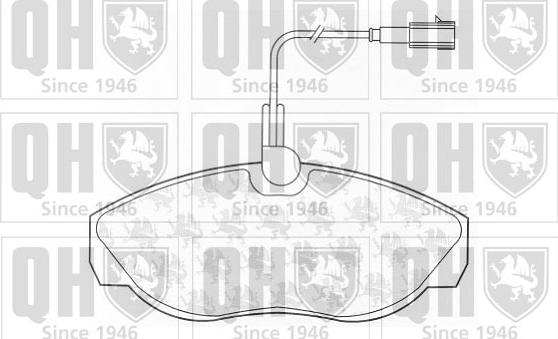 Quinton Hazell BP1329 - Kit de plaquettes de frein, frein à disque cwaw.fr