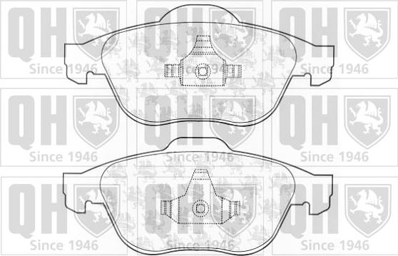 Quinton Hazell BP1321 - Kit de plaquettes de frein, frein à disque cwaw.fr