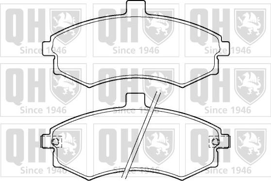 Quinton Hazell BP1374 - Kit de plaquettes de frein, frein à disque cwaw.fr