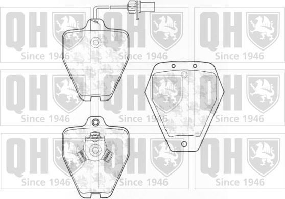 Quinton Hazell BP1299 - Kit de plaquettes de frein, frein à disque cwaw.fr