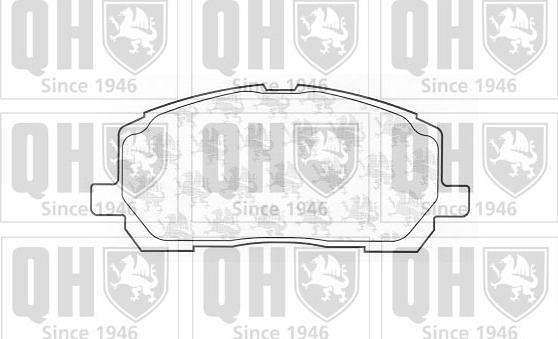 Quinton Hazell BP1295 - Kit de plaquettes de frein, frein à disque cwaw.fr