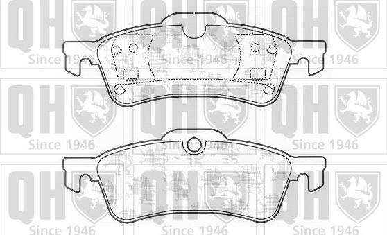 Quinton Hazell BP1292 - Kit de plaquettes de frein, frein à disque cwaw.fr