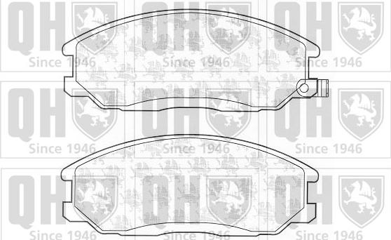 Quinton Hazell BP1245 - Kit de plaquettes de frein, frein à disque cwaw.fr