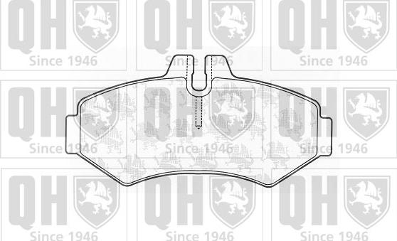 Quinton Hazell BP1246 - Kit de plaquettes de frein, frein à disque cwaw.fr