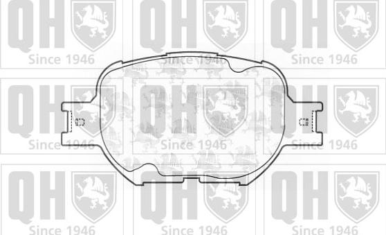 Quinton Hazell BP1251 - Kit de plaquettes de frein, frein à disque cwaw.fr