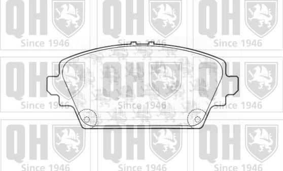 Quinton Hazell BP1258 - Kit de plaquettes de frein, frein à disque cwaw.fr