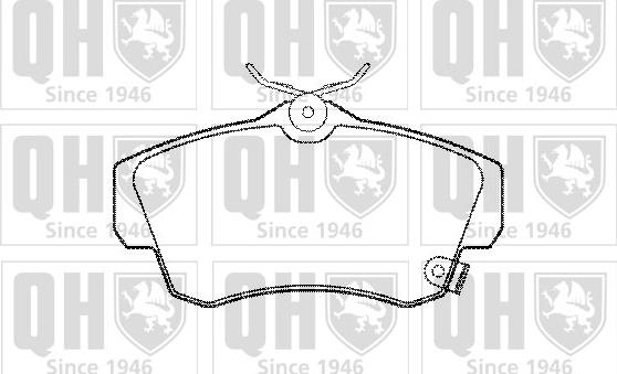 Quinton Hazell BP1257 - Kit de plaquettes de frein, frein à disque cwaw.fr