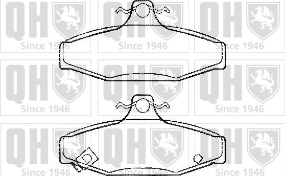 Quinton Hazell BP1209 - Kit de plaquettes de frein, frein à disque cwaw.fr