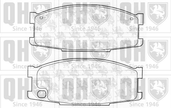 Quinton Hazell BP1206 - Kit de plaquettes de frein, frein à disque cwaw.fr