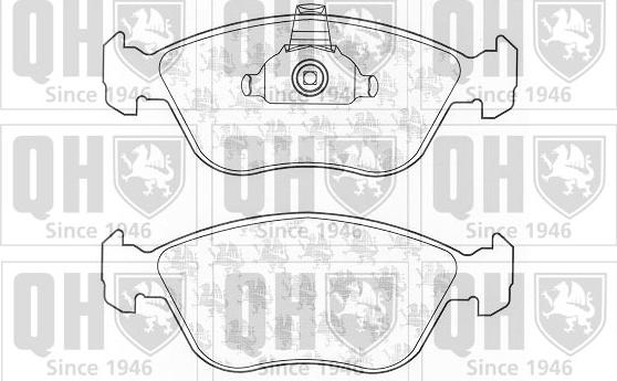 Quinton Hazell BP1203 - Kit de plaquettes de frein, frein à disque cwaw.fr