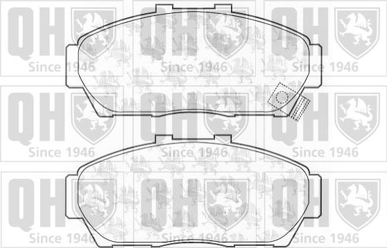 Quinton Hazell BP1202 - Kit de plaquettes de frein, frein à disque cwaw.fr