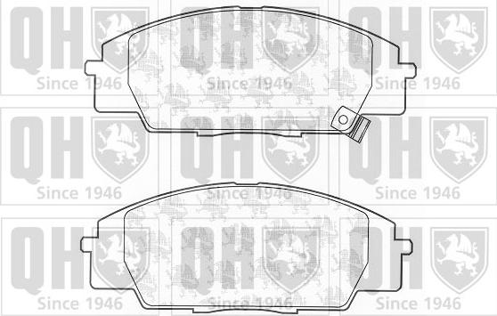 Quinton Hazell BP1219 - Kit de plaquettes de frein, frein à disque cwaw.fr