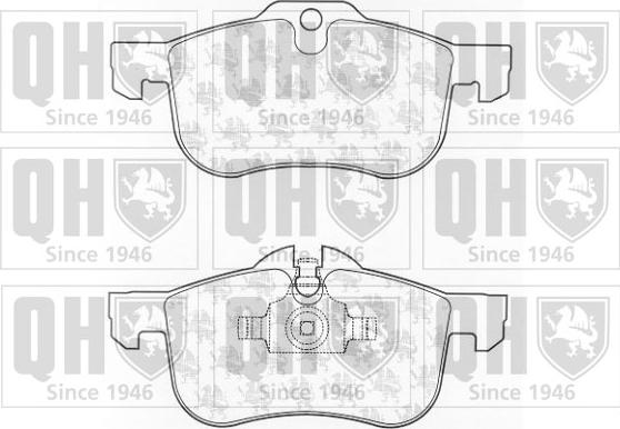 Quinton Hazell BP1216 - Kit de plaquettes de frein, frein à disque cwaw.fr