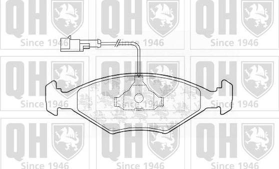 Quinton Hazell BP1213 - Kit de plaquettes de frein, frein à disque cwaw.fr