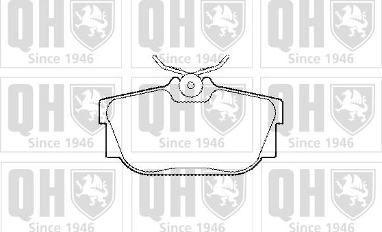 Quinton Hazell BP1284 - Kit de plaquettes de frein, frein à disque cwaw.fr