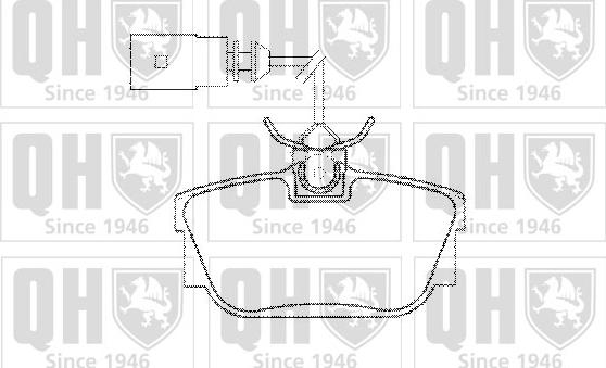 Quinton Hazell BP1286 - Kit de plaquettes de frein, frein à disque cwaw.fr