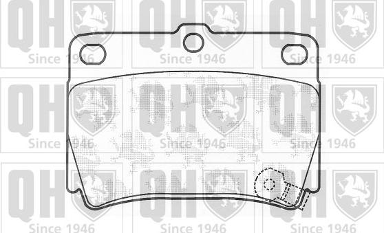 Quinton Hazell BP1230 - Kit de plaquettes de frein, frein à disque cwaw.fr